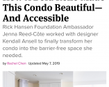 Rick Hansen Foundation Ambassador Jenna Reed-Côte worked with designer Kendall Ansell to finally transform her condo into the barrier-free space she needed.